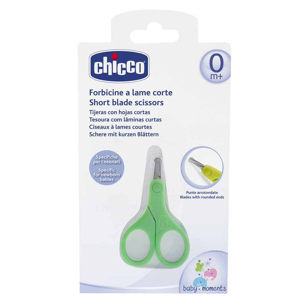Forfecuta Chicco speciala pentru nou-nascuti, verde, 0luni+