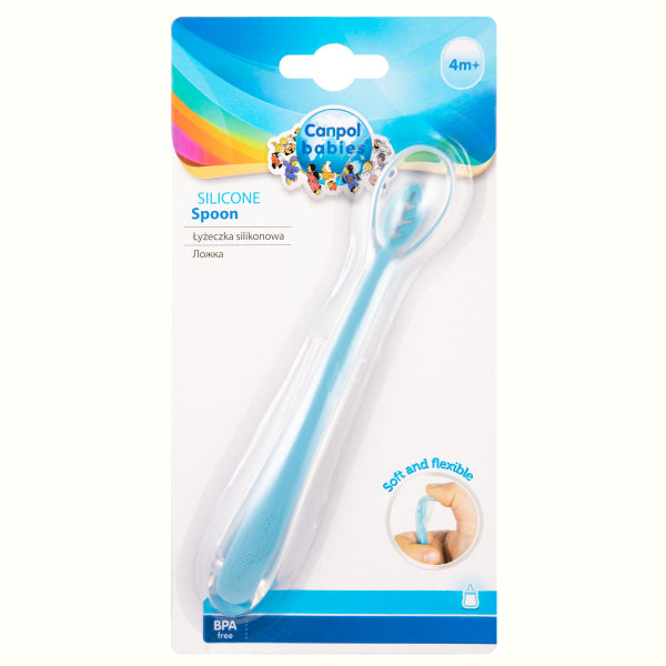 Lingurita din silicon Canpol Babies 51/010 - Culori variate