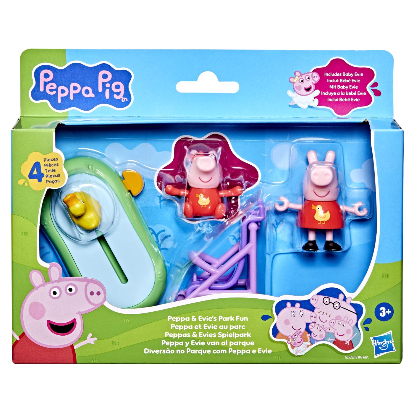 PEPPA PIG SET PEPPA SI EVI IN PARCUL DE DISTRACTII